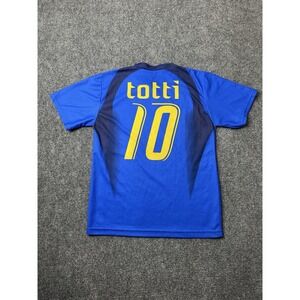 Mens Soccer Jersey Italy Totti #10 Blue‎ Fan Style Shirt, Size S